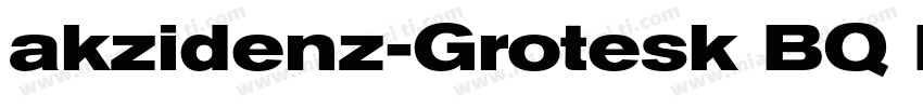 akzidenz-Grotesk BQ Extra Conda字体转换